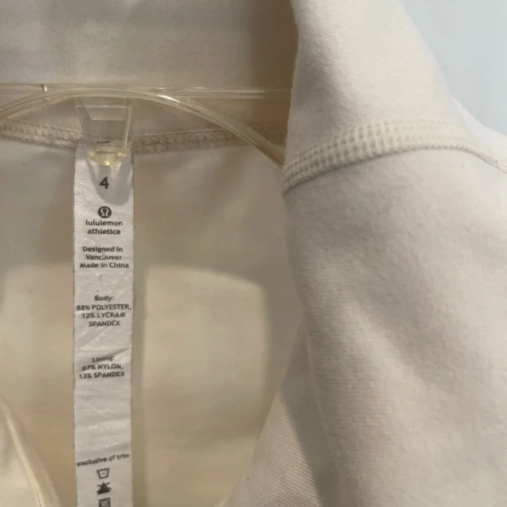 Lululemon cream stride jacket size 4 - Picture 10 of 15